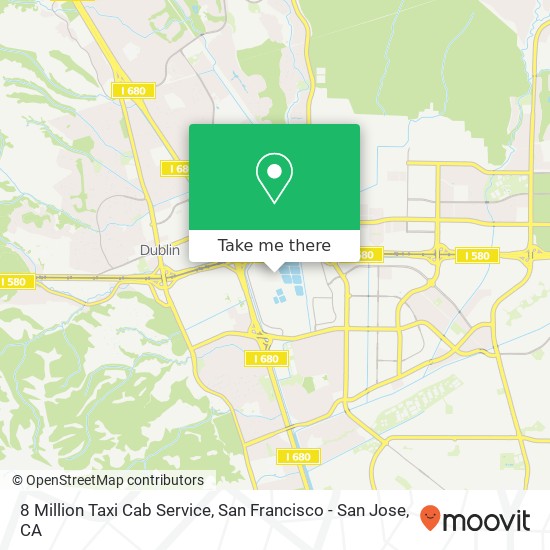 Mapa de 8 Million Taxi Cab Service