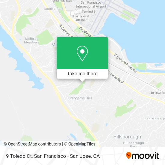 Mapa de 9 Toledo Ct