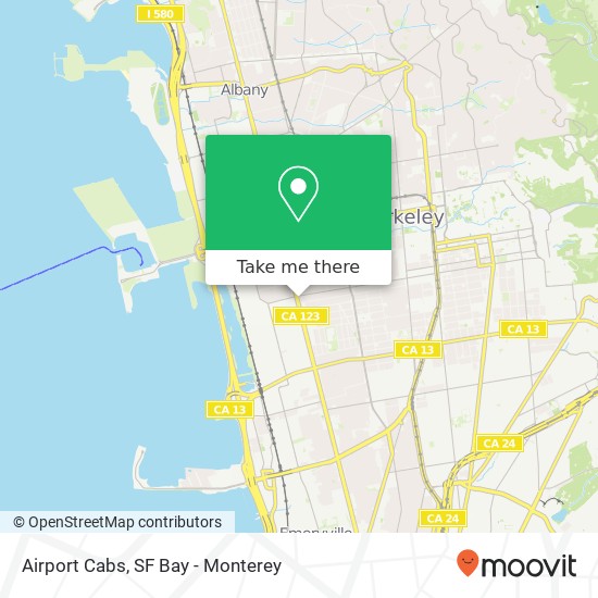 Airport Cabs map