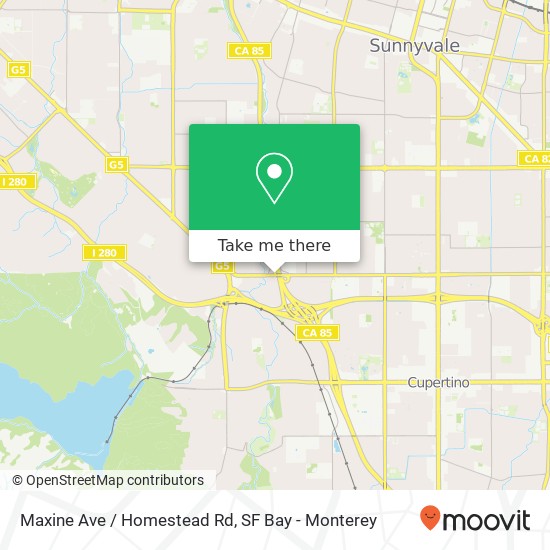 Maxine Ave / Homestead Rd map