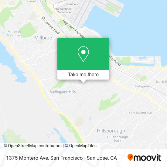 Mapa de 1375 Montero Ave