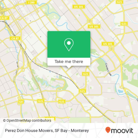 Perez Don House Movers map