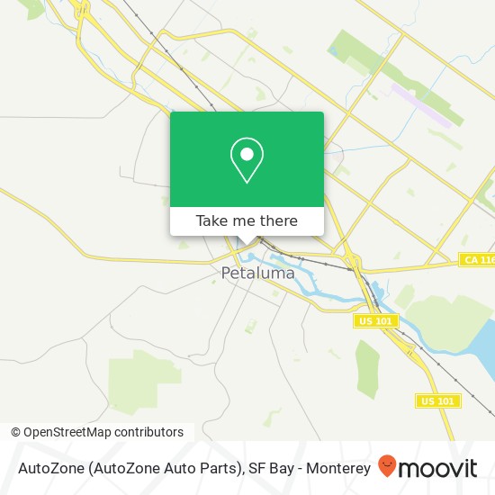 Mapa de AutoZone (AutoZone Auto Parts)