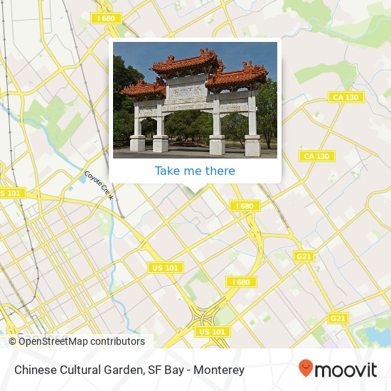 Chinese Cultural Garden map