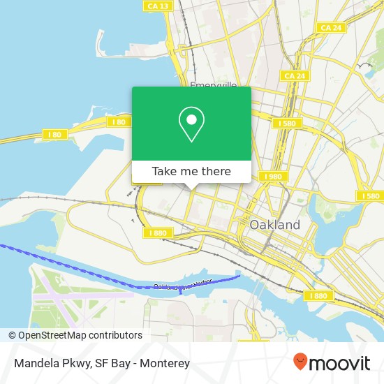 Mandela Pkwy map