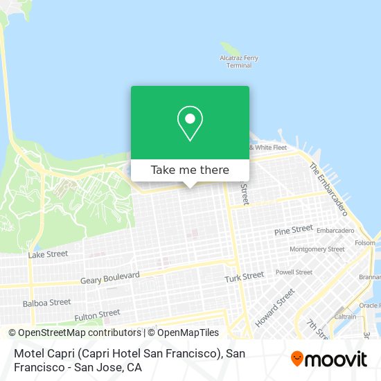 Motel Capri (Capri Hotel San Francisco) map