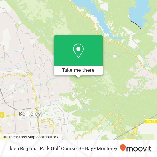 Mapa de Tilden Regional Park Golf Course