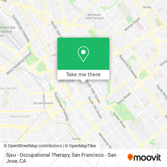 Sjsu - Occupational Therapy map