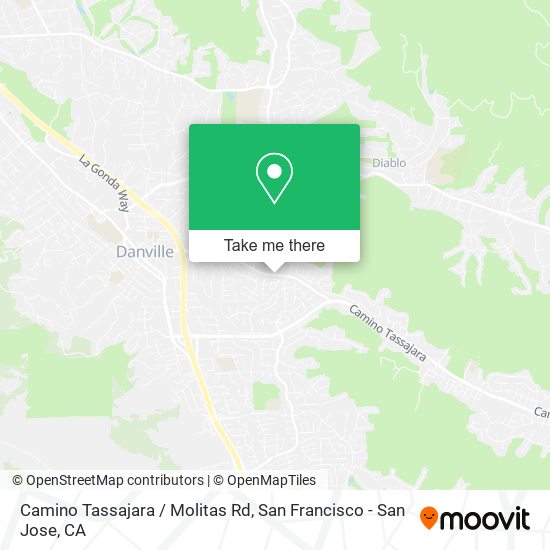 Camino Tassajara / Molitas Rd map