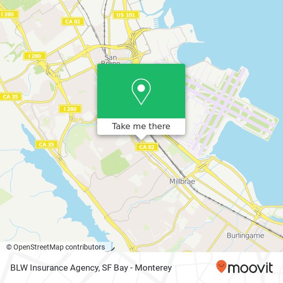 Mapa de BLW Insurance Agency