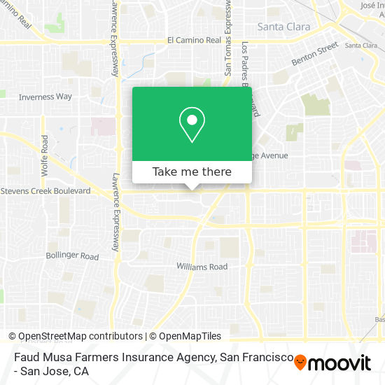 Mapa de Faud Musa Farmers Insurance Agency