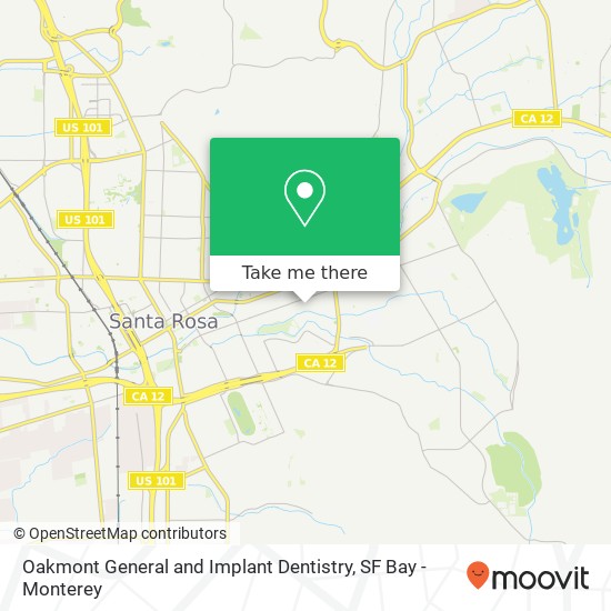 Mapa de Oakmont General and Implant Dentistry