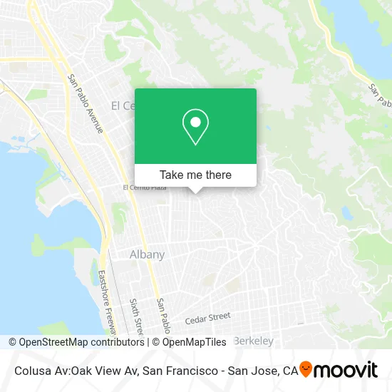 Colusa Av:Oak View Av map