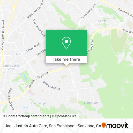 Jac - Justin's Auto Care map