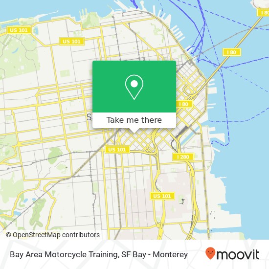 Bay Area Motorcycle Training map