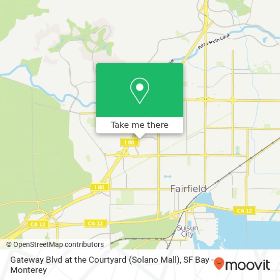 Gateway Blvd at the Courtyard (Solano Mall) map