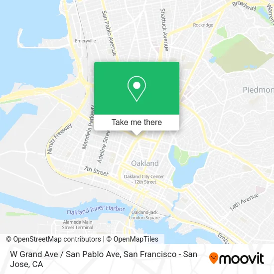 W Grand Ave / San Pablo Ave map