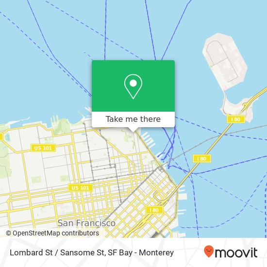 Lombard St / Sansome St map