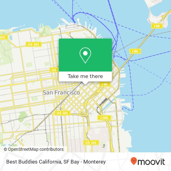 Best Buddies California map