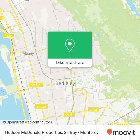 Hudson McDonald Properties map