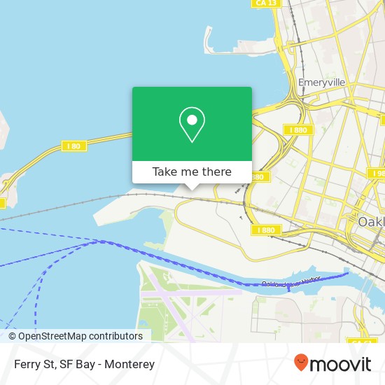 Ferry St map