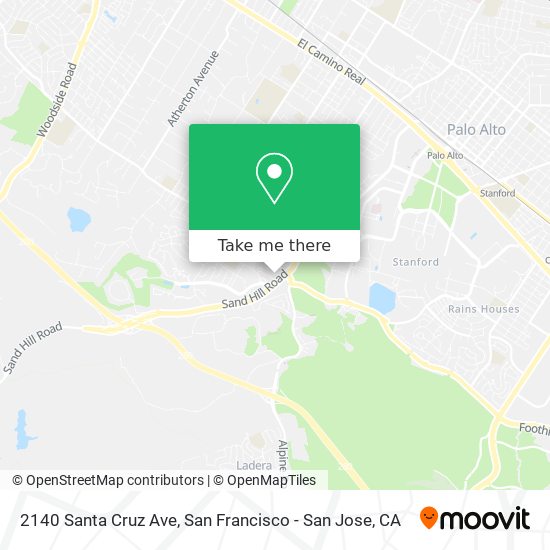 2140 Santa Cruz Ave map