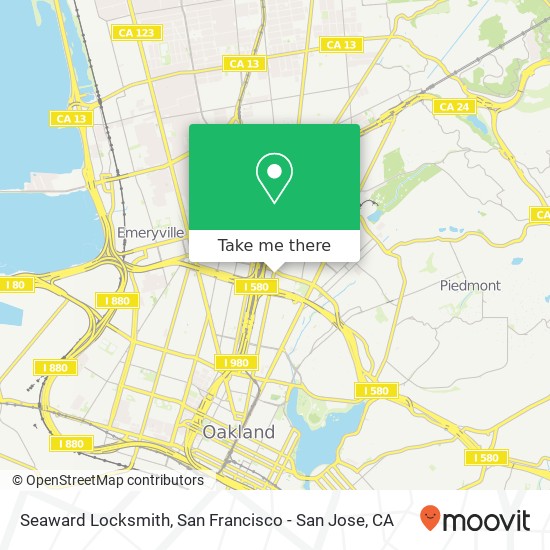 Seaward Locksmith map