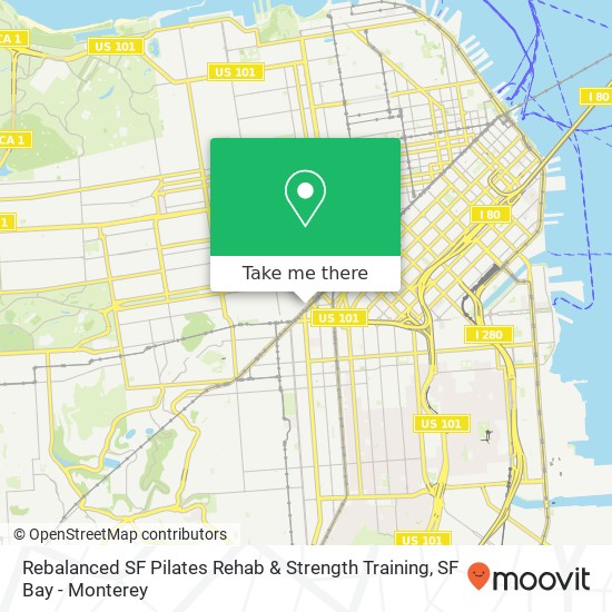 Mapa de Rebalanced SF Pilates Rehab & Strength Training