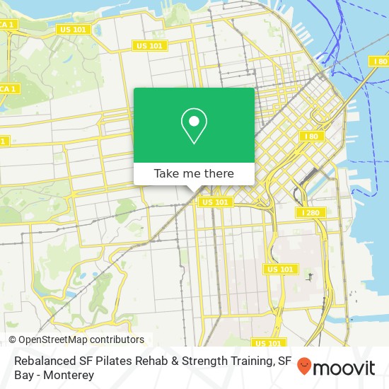 Rebalanced SF Pilates Rehab & Strength Training map