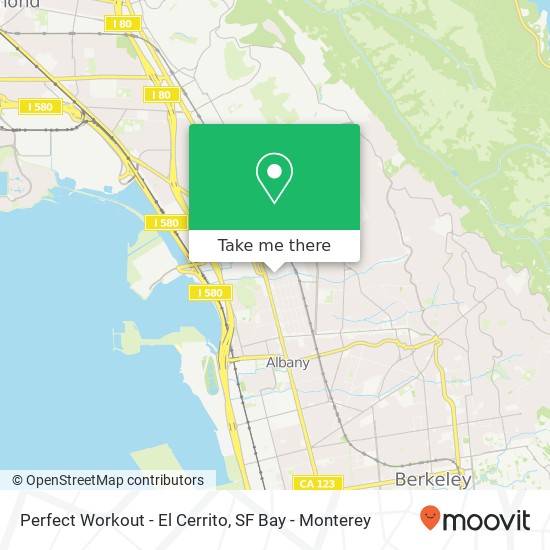 Perfect Workout - El Cerrito map