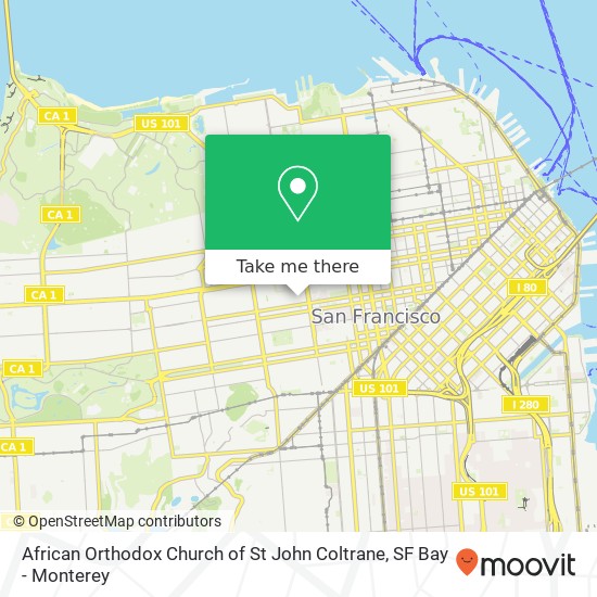 African Orthodox Church of St John Coltrane map