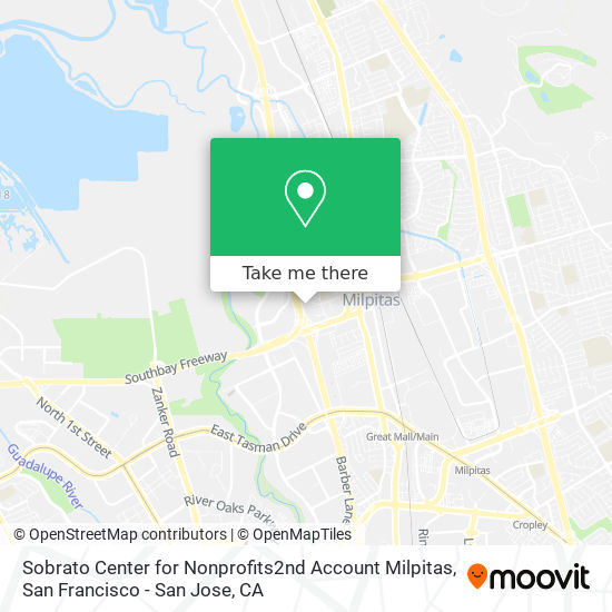 Mapa de Sobrato Center for Nonprofits2nd Account Milpitas