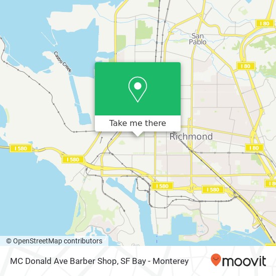 MC Donald Ave Barber Shop map