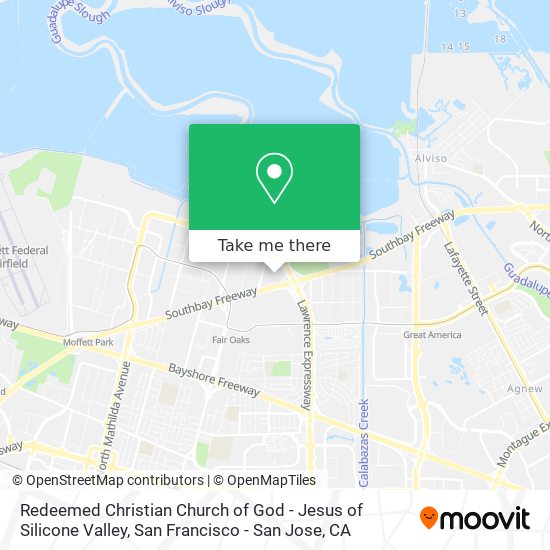 Mapa de Redeemed Christian Church of God - Jesus of Silicone Valley