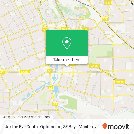 Jay the Eye Doctor Optometric map