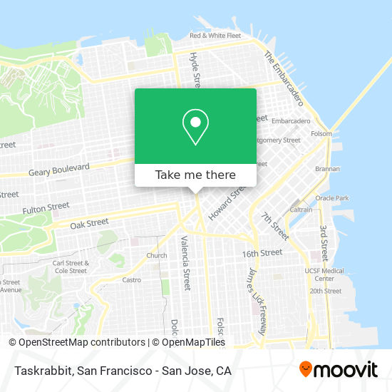 Mapa de Taskrabbit