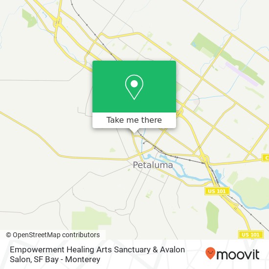 Empowerment Healing Arts Sanctuary & Avalon Salon map