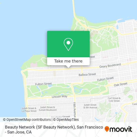 Mapa de Beauty Network (SF Beauty Network)