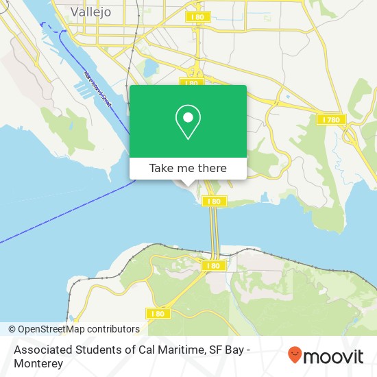 Associated Students of Cal Maritime map