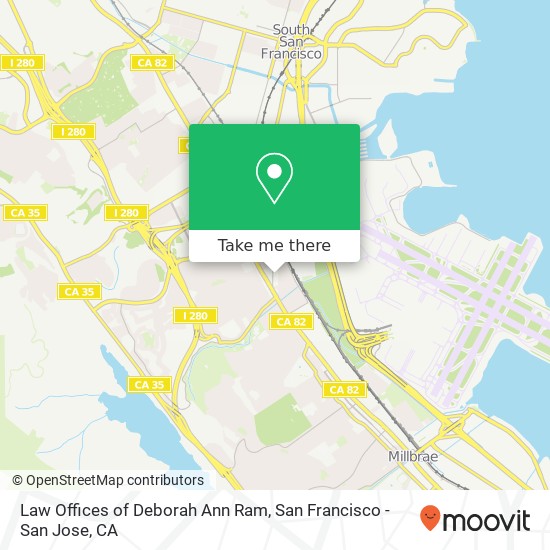 Mapa de Law Offices of Deborah Ann Ram