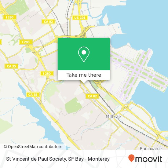 Mapa de St Vincent de Paul Society