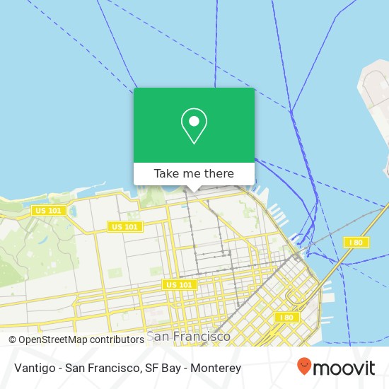 Vantigo - San Francisco map