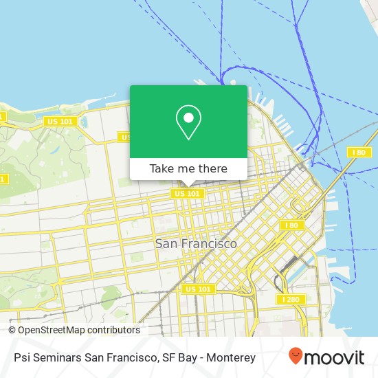 Psi Seminars San Francisco map