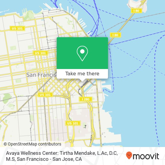 Mapa de Avaya Wellness Center: Tirtha Mendake, L.Ac, D.C, M.S