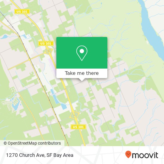 Mapa de 1270 Church Ave