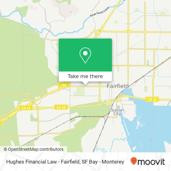 Hughes Financial Law - Fairfield map