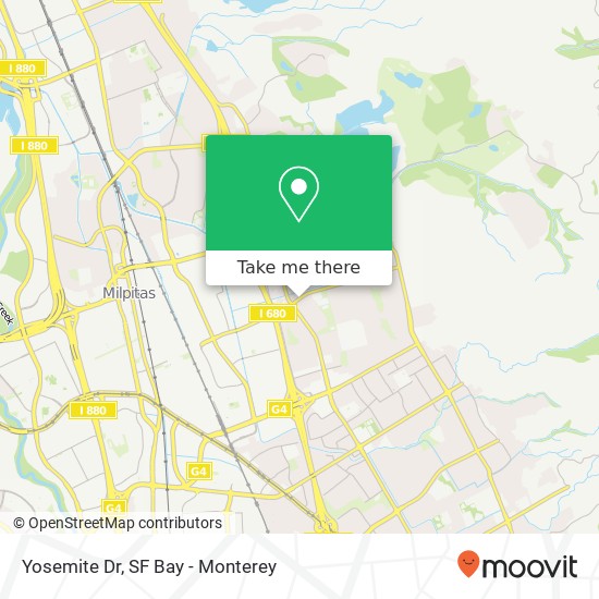 Mapa de Yosemite Dr