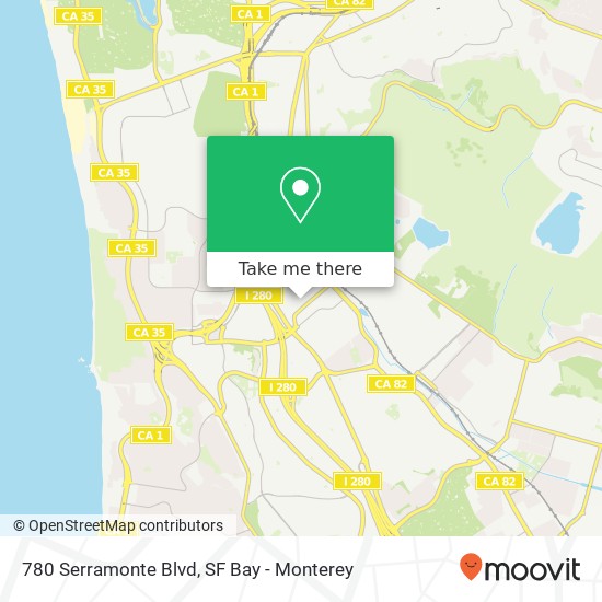 Mapa de 780 Serramonte Blvd