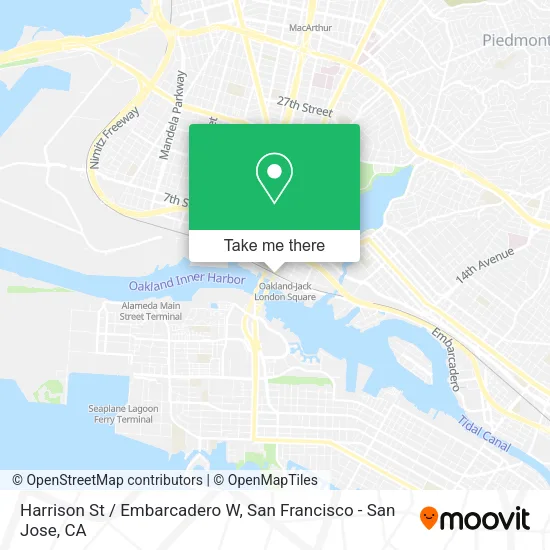 Mapa de Harrison St / Embarcadero W