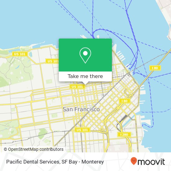 Pacific Dental Services map